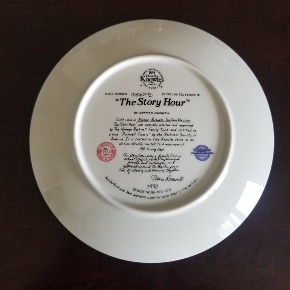 Norman Rockwell Plate - Picture 3 of 4